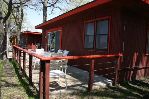 View of the patio off the back of the unit