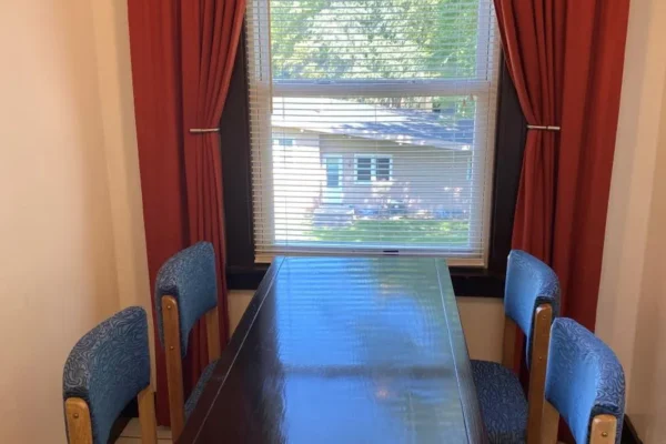 View of the breakfast nook