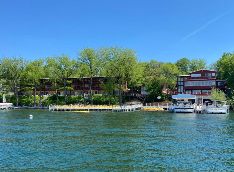 Lake Okoboji cabins and cottages along the Fillenwarth Beach shoreline